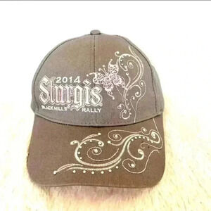 NWT 2014 Offical Sturgis Black Hills SD Rally Adjustable Hat Cap